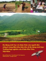 Tài liệu Đa đạng sinh học và nhận thức của người dân sống ở vùng đệm khu bảo tồn ... docx