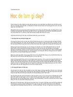 Tài liệu Học để làm gì? pdf