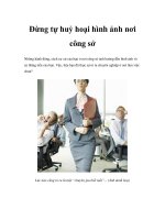 Tài liệu Đừng tự huỷ hoại hình ảnh nơi công sở pdf