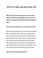 Tài liệu Để bé yêu được tập nhai đúng cách pptx