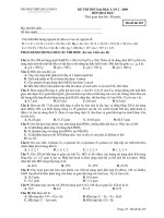Tài liệu Đề thi thử đại học môn Hóa lần 2 2009 - THPT Đô Lương 1(Mã đề 229) doc