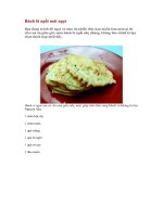 Tài liệu Bánh bí ngồi mát ngọt pdf