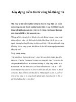 Tài liệu Gầy dựng niềm tin từ công bố thông tin pptx