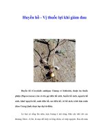 Tài liệu Huyền hồ - Vị thuốc lợi khí giảm đau docx