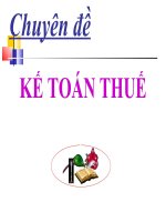 Tài liệu Chuyên đề_ Kế toán thuế ppt