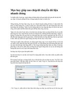 Tài liệu Mẹo hay giúp sao chép/di chuyển dữ liệu nhanh chóng ppt