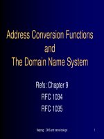 Tài liệu Address Conversion Functions and The Domain Name System Refs doc