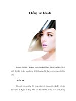Tài liệu Chống lão hóa da pptx