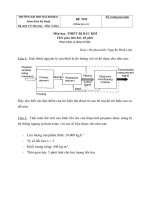 Đề thi môn THIẾT BỊ DẦU KHÍ