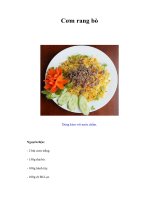 Tài liệu Cơm rang bò docx