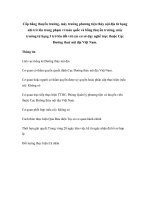 Tài liệu Cấp bằng thuyền trưởng, máy trưởng phương tiện thủy nội địa từ hạng nhì trở lên trong phạm vi toàn quốc và bằng thuyền trưởng, máy trưởng từ hạng 3 trở lên đối với các cơ sở dạy nghề trực thuộc Cục Đường thuỷ nội địa Việt Nam. docx