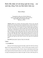 Bước đầu nhận xét nội dung ngữ âm trong các sách dạy tiếng việt của hàn quốc hiện nay 
