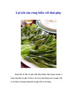 Tài liệu Lợi ích của rong biển với thai phụ docx