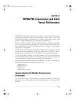 Tài liệu Practical mod_perl-CHAPTER 13:TMTOWTDI: Convenience and Habit Versus Performance ppt