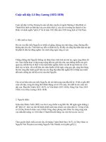 Tài liệu Cuộc nổi dậy Lê Duy Lương (1832-1838) doc