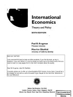 Tài liệu International Economics: Theory and Policy docx