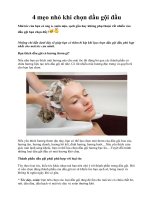 Tài liệu 4 mẹo nhỏ khi chọn dầu gội đầu ppt