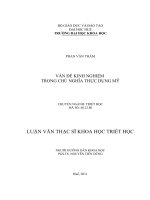 Vấn đề kinh nghiệm trong chủ nghĩa thực dụng mỹ 