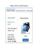 Tài liệu Những “chiêu” tùy biến Windows ppt