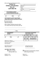 Tài liệu Đơn xin lệnh bảo vệ pdf