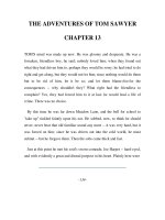 Tài liệu LUYỆN ĐỌC TIẾNG ANH QUA TÁC PHẨM VĂN HỌC-THE ADVENTURES OF TOM SAWYER CHAPTER 13 ppt