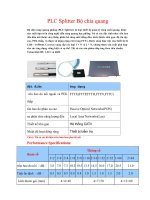 Tài liệu PLC Splitter Bộ chia quang Bộ chia sóng quang phằng doc