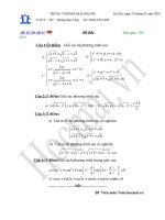 Tài liệu Đề và đáp án thi thử đại học môn Toán 2010_Đề số 7 docx
