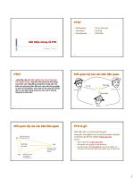 Tài liệu Chương 5 –Bài 13: Giới thiệu chung về PTD doc