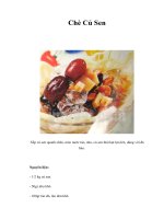 Tài liệu Chè Củ Sen ppt