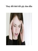 Tài liệu Thay đổi thời tiết gây đau đầu doc