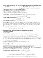 đề thi thử đại học, cao đẳng lần 1 năm học 2013-2014