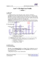 Tài liệu User Profiles doc