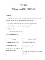 Tài liệu TIN HỌC - Những gì em đã biết docx