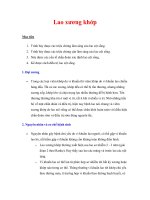 Tài liệu Giáo trình Lao xương khớp ppt