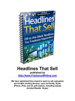 Headlines that sell
