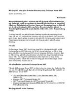 Tài liệu Mở rộng khả năng giản đồ Active Directory trong Exchange Server 2007 pptx