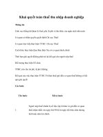 Tài liệu Khai quyết toán thuế thu nhập doanh nghiệp doc