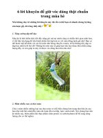 Tài liệu 6 lời khuyên để giữ vóc dáng thật chuẩn trong mùa hè docx