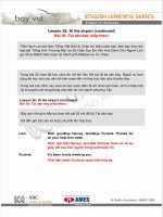 Tài liệu Bài 26: Tại sân bay (tiếp theo) ppt