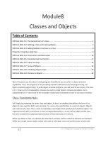 Tài liệu Classes and Objects ppt