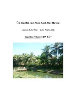 Tài liệu Âm nhạc lớp 5 - Ôn Tập Bài Hát: Màu Xanh Quê Hương (Dân ca Khơ Me – Lời: Nam Anh) docx