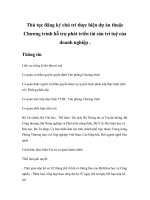 Tài liệu Thủ tục đăng ký chủ trì thực hiện dự án thuộc Chương trình hỗ trợ phát triển tài sản trí tuệ của doanh nghiệp . pdf