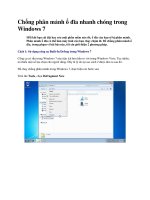 Tài liệu Chống phân mảnh ổ đĩa nhanh chóng trong Windows 7 pdf