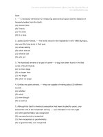 Tài liệu Test Tiếng anh_ Phần 10 pptx