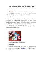 Tài liệu Bạn chọn quà gì cho nàng trong ngày 20/10? pptx