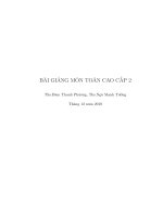 TOÁN CAO CẤP 2
