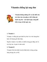 Tài liệu Vitamin chống lại ung thư pptx