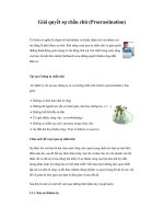 Tài liệu Giải quyết sự chần chừ (Procrastination) pptx