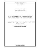 Luận văn Nâng cao hiệu quả huy động vốn tại Chi nhánh NHNo PTNT Thành Phố Hà Tĩnh