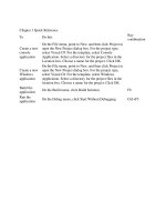 Tài liệu Chapter 1 Quick Reference docx